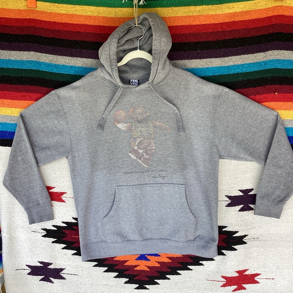 TDL the dirt label LeBron James bear hoodie sweatshirt made in USA